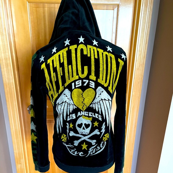 Affliction Tops - Affliction Zip Up Hoodie